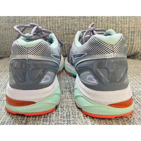 Women's Asics GEL-Flux 3 Running Shoes - Titanium/White/Enamel Blue - Size 9 D - Picture 7 of 11